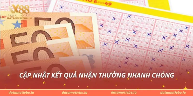 Cập nhật kết quả nhận thưởng nhanh chóng